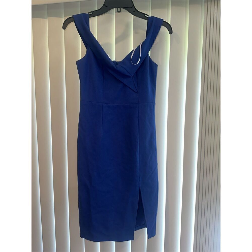 Lulus Womens Small Dress Classic Glam Off The Shoulder. Cobalt Blue. NWT. Q